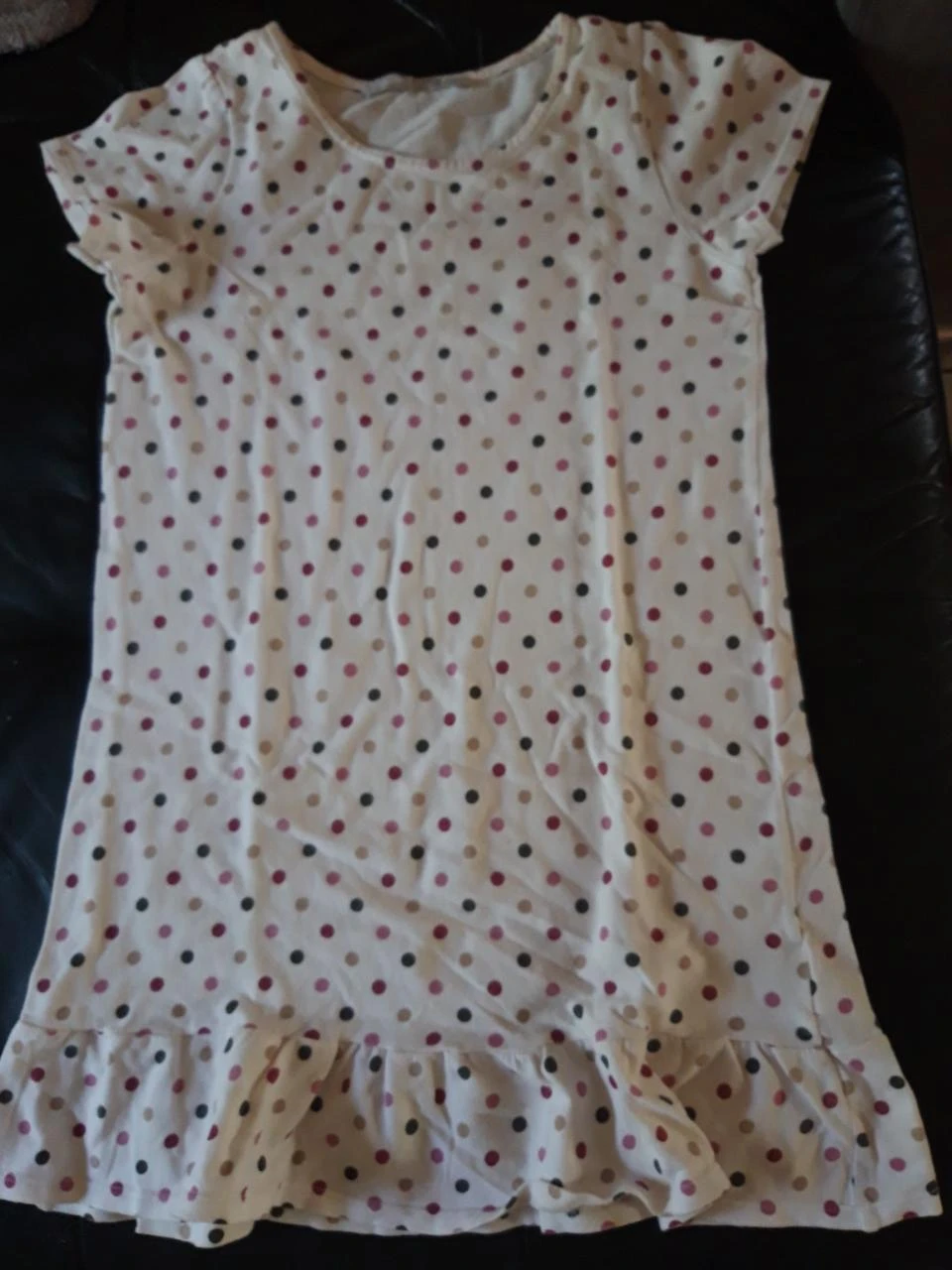 chemise de nuit manches courtes fille taille 12 ans